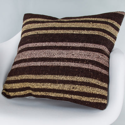 Striped Multiple Color Kilim Pillow Cover 20x20 9327