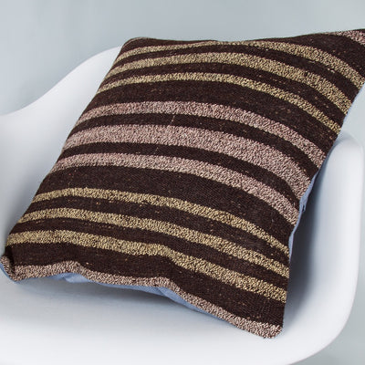 Striped Multiple Color Kilim Pillow Cover 20x20 9377