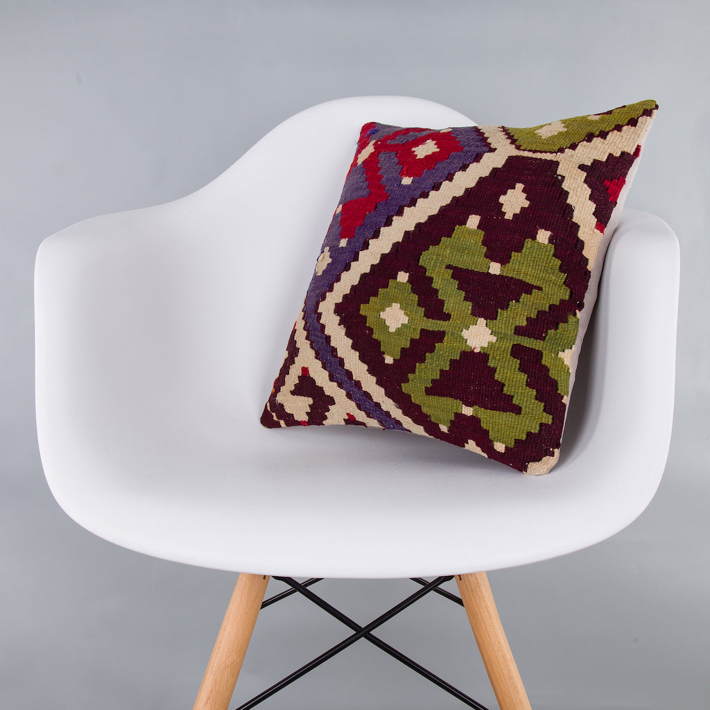 Tribal Multiple Color Kilim Pillow Cover 16x16 7298
