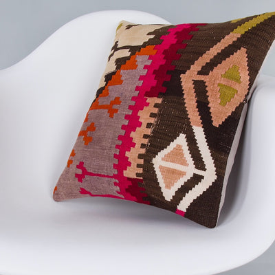 Tribal Multiple Color Kilim Pillow Cover 16x16 7446