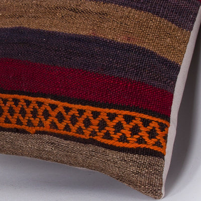 Tribal Multiple Color Kilim Pillow Cover 16x16 7516