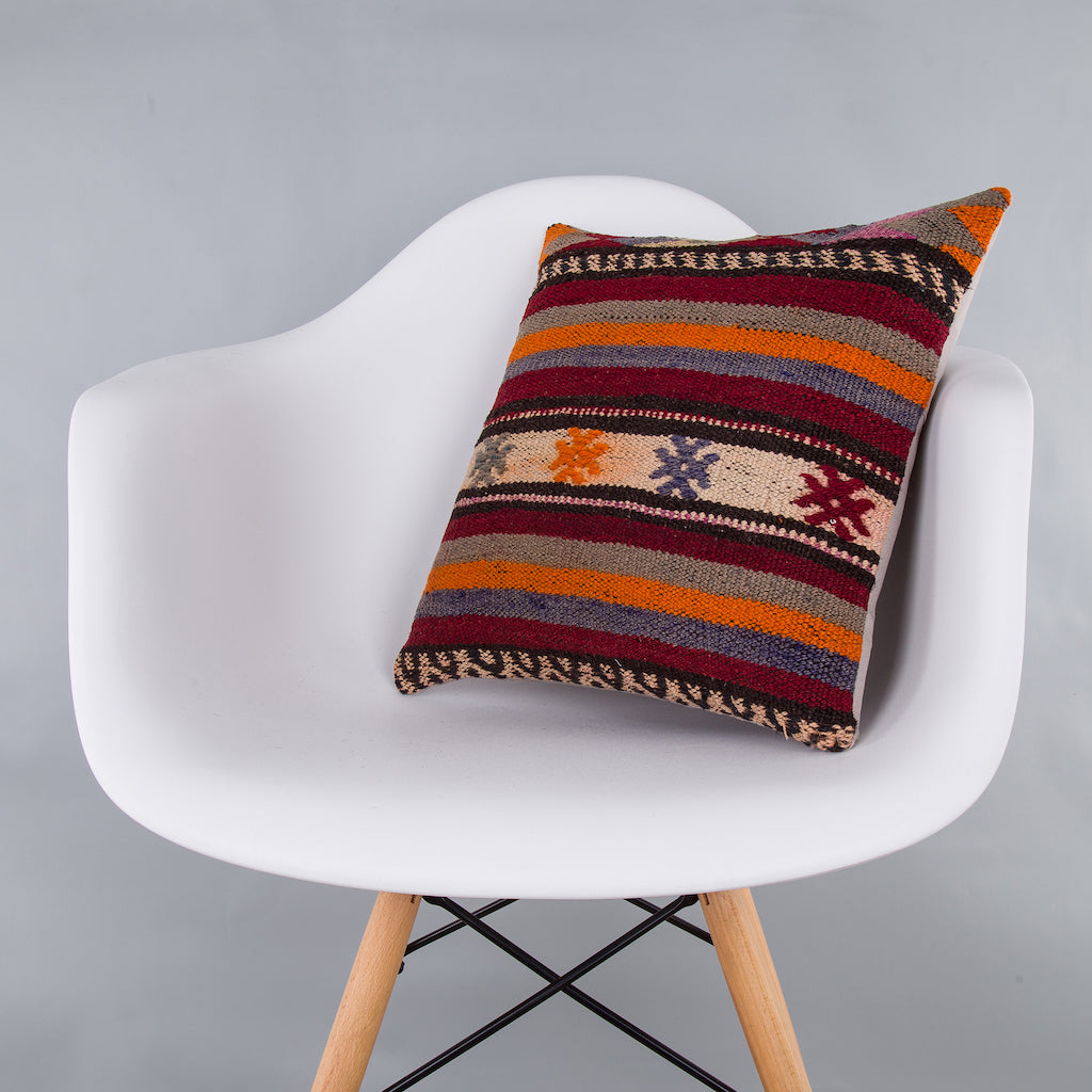 Tribal Multiple Color Kilim Pillow Cover 16x16 7520