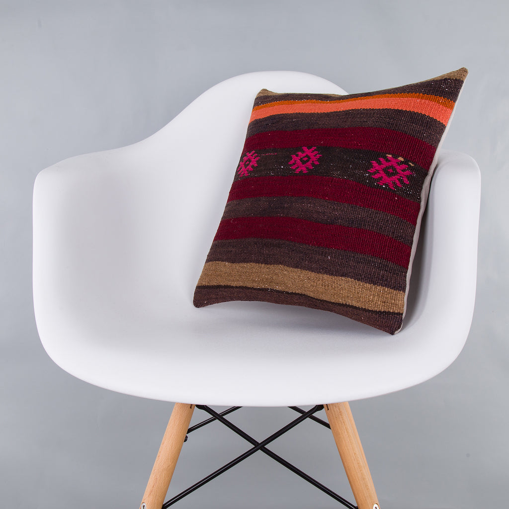 Tribal Multiple Color Kilim Pillow Cover 16x16 7528