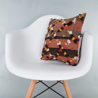Tribal Multiple Color Kilim Pillow Cover 16x16 7661
