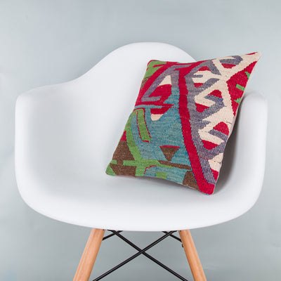 Tribal Multiple Color Kilim Pillow Cover 16x16 7754