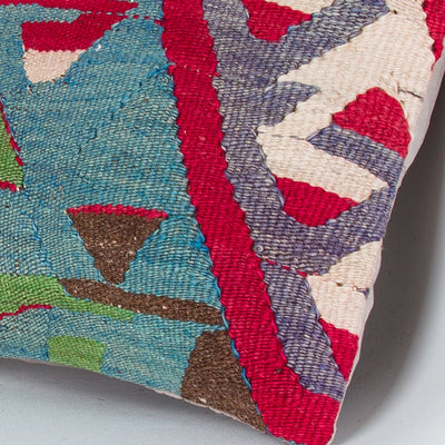 Tribal Multiple Color Kilim Pillow Cover 16x16 7754