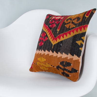 Tribal Multiple Color Kilim Pillow Cover 16x16 7796