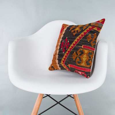 Tribal Multiple Color Kilim Pillow Cover 16x16 7804