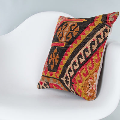 Tribal Multiple Color Kilim Pillow Cover 16x16 7807