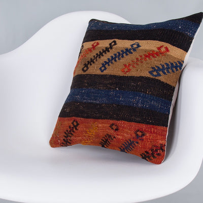 Tribal Multiple Color Kilim Pillow Cover 16x16 7906