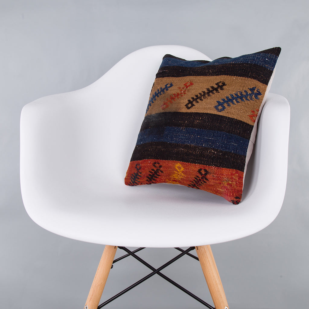 Tribal Multiple Color Kilim Pillow Cover 16x16 7908