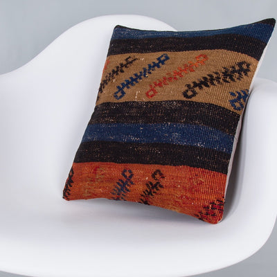 Tribal Multiple Color Kilim Pillow Cover 16x16 7909