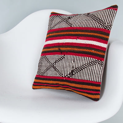 Tribal Multiple Color Kilim Pillow Cover 16x16 8130
