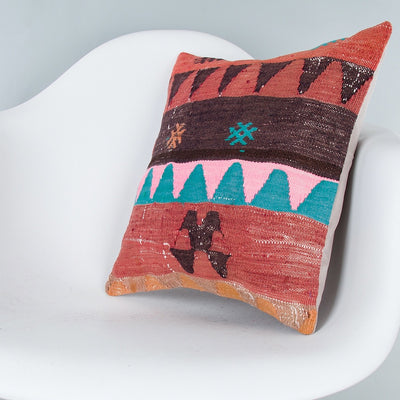 Tribal Multiple Color Kilim Pillow Cover 16x16 8143