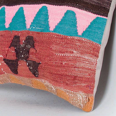Tribal Multiple Color Kilim Pillow Cover 16x16 8143