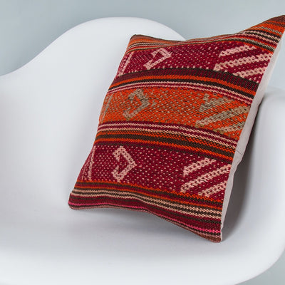 Tribal Multiple Color Kilim Pillow Cover 16x16 8188