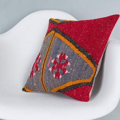 Tribal Multiple Color Kilim Pillow Cover 16x16 8406