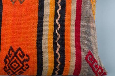 Tribal Multiple Color Kilim Pillow Cover 16x24 8429