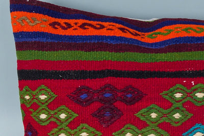 Tribal Multiple Color Kilim Pillow Cover 16x24 8438