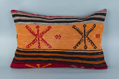 Tribal Multiple Color Kilim Pillow Cover 16x24 8439