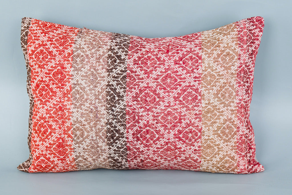 Tribal Multiple Color Kilim Pillow Cover 16x24 8563