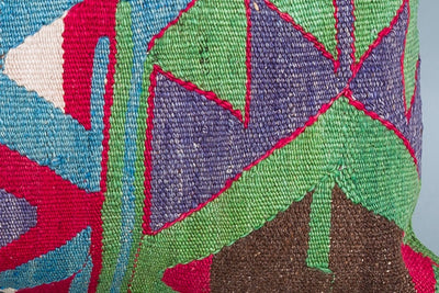Tribal Multiple Color Kilim Pillow Cover 16x24 8642