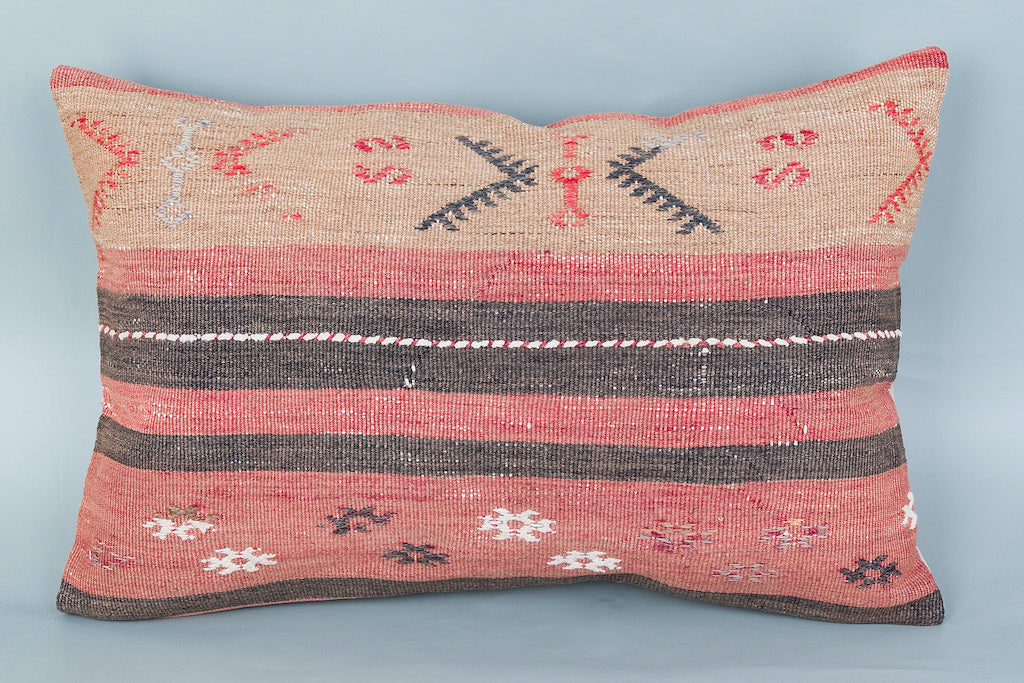 Tribal Multiple Color Kilim Pillow Cover 16x24 8643