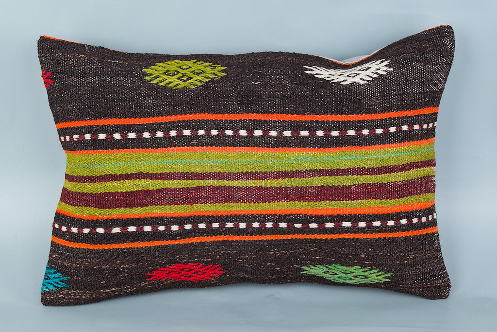 Tribal Multiple Color Kilim Pillow Cover 16x24 8644