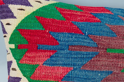 Tribal Multiple Color Kilim Pillow Cover 16x24 8645
