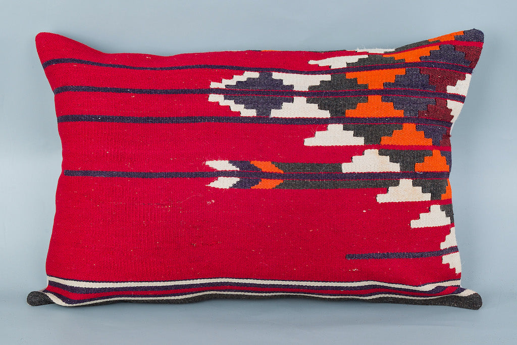 Tribal Multiple Color Kilim Pillow Cover 16x24 8655