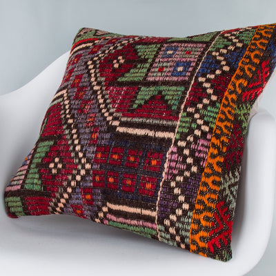 Tribal Multiple Color Kilim Pillow Cover 20x20 9310
