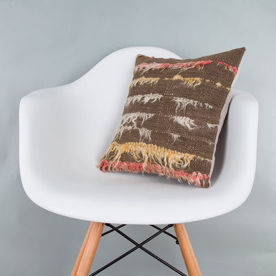 Tulu Multiple Color Kilim Pillow Cover 16x16 7464