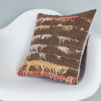 Tulu Multiple Color Kilim Pillow Cover 16x16 7464