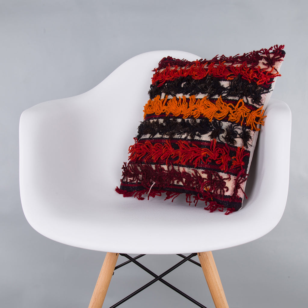 Tulu Multiple Color Kilim Pillow Cover 16x16 7596