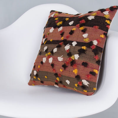 Tulu Multiple Color Kilim Pillow Cover 16x16 7651