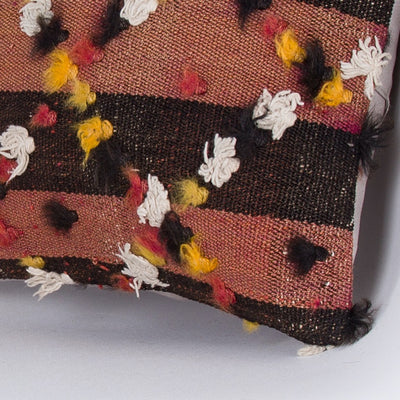 Tulu Multiple Color Kilim Pillow Cover 16x16 7652