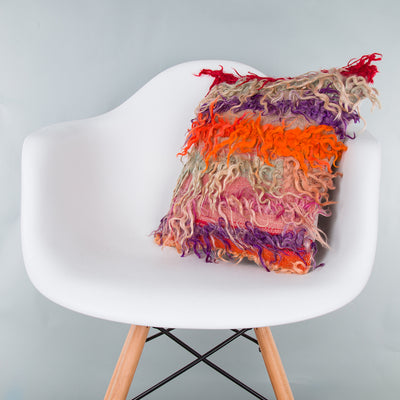 Tulu Multiple Color Kilim Pillow Cover 16x16 8325