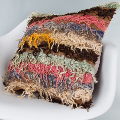 Tulu Multiple Color Kilim Pillow Cover 20x20 8735