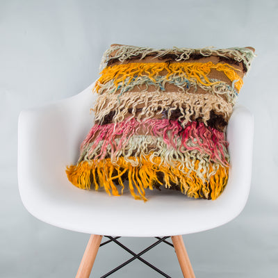 Tulu Multiple Color Kilim Pillow Cover 20x20 8942