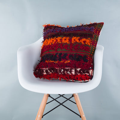 Tulu Multiple Color Kilim Pillow Cover 20x20 9242