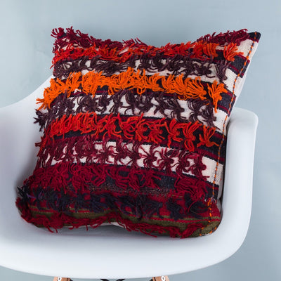 Tulu Multiple Color Kilim Pillow Cover 20x20 9243