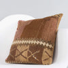 Anatolian Brown Kilim Pillow Cover 16x16 5744 - kilimpillowstore
 - 2