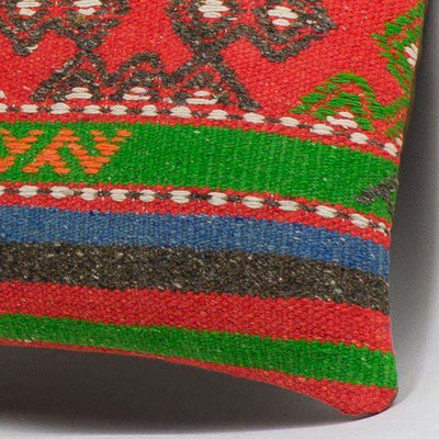 Anatolian Multi Color Kilim Pillow Cover 16x16 3646 - kilimpillowstore
 - 3