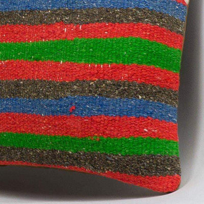 Anatolian Multi Color Kilim Pillow Cover 16x16 3649 - kilimpillowstore
 - 3