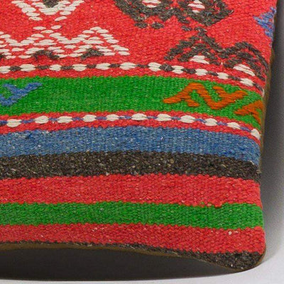 Anatolian Multi Color Kilim Pillow Cover 16x16 3652 - kilimpillowstore
 - 3