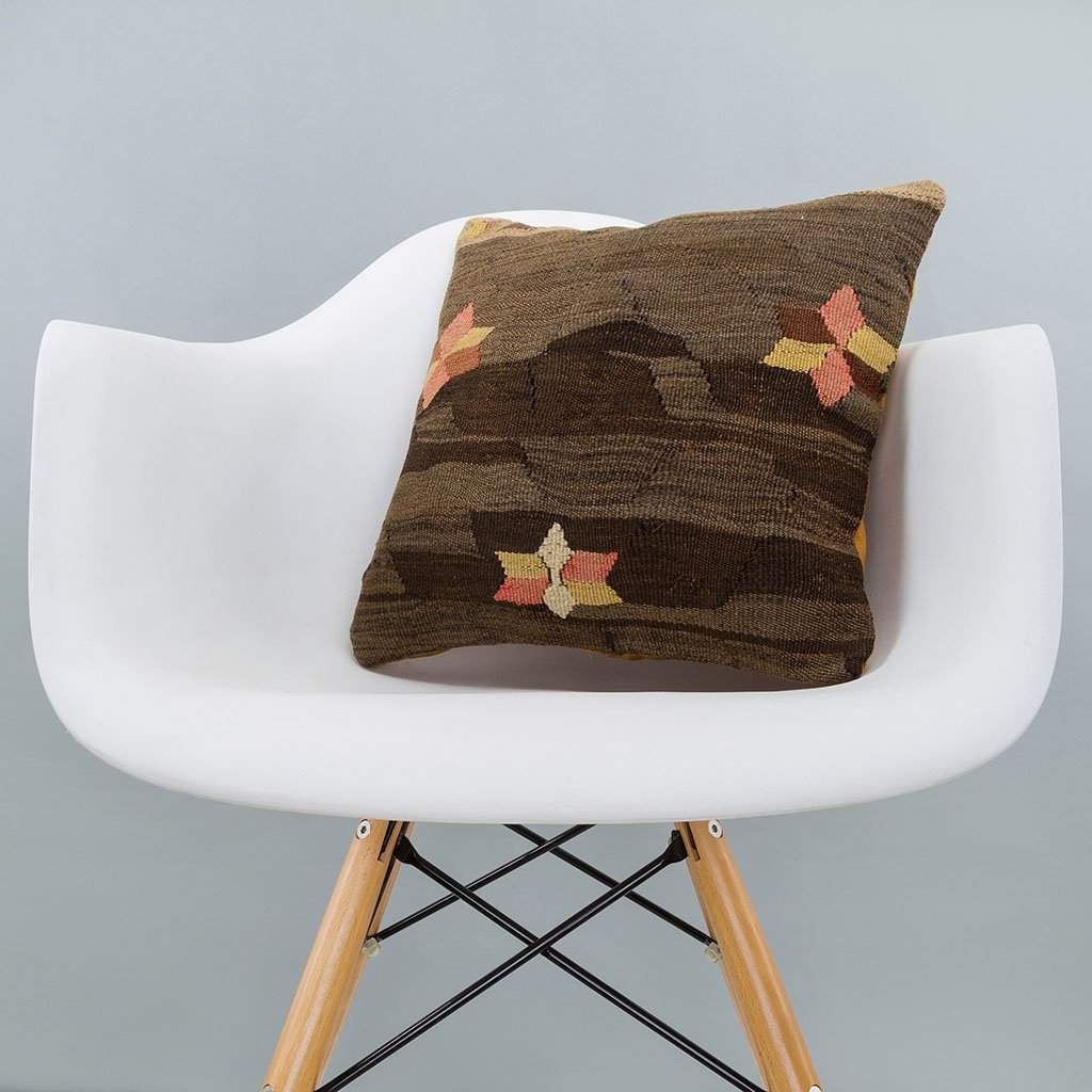Anatolian Multiple Color Kilim Pillow Cover 16x16 6296