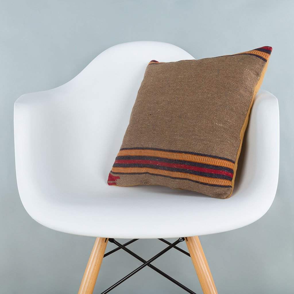 Anatolian Multiple Color Kilim Pillow Cover 16x16 6869 Kilim Pillow Store