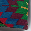 Chevron Multi Color Kilim Pillow Cover 16x16 3277 - kilimpillowstore
 - 3