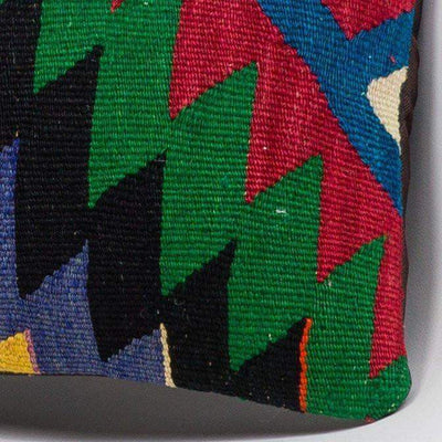 Chevron Multi Color Kilim Pillow Cover 16x16 3296 - kilimpillowstore
 - 3