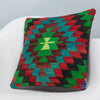 Chevron Multi Color Kilim Pillow Cover 16x16 3307 - kilimpillowstore
 - 2